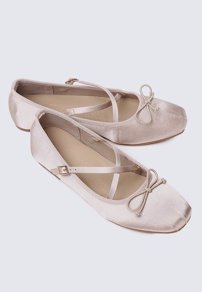 Erino Comfy Ballerina In Nude Pink