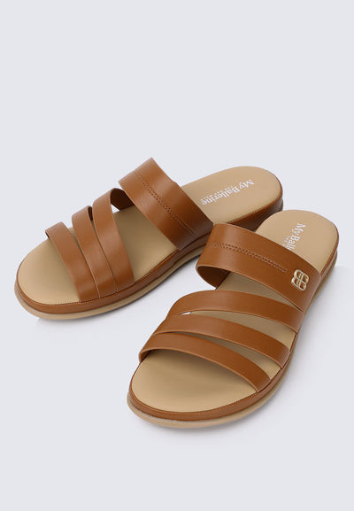 Walk Lite Comfy Sandals In Brown