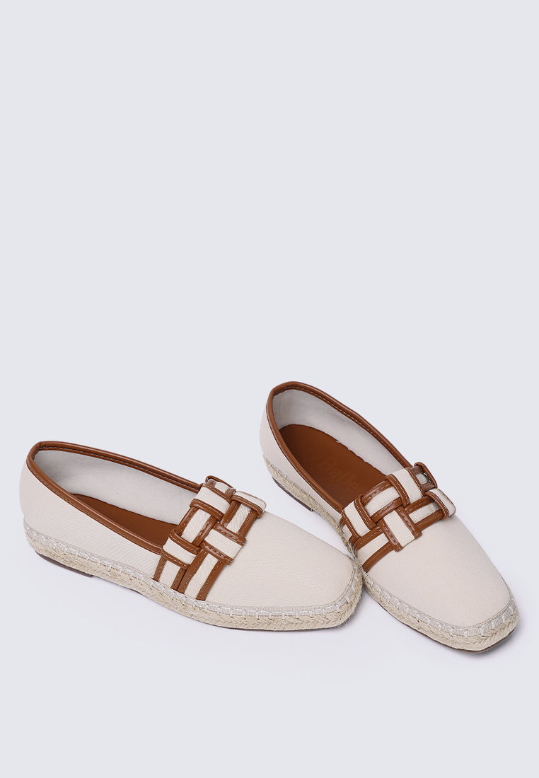 Diane Comfy Espadrilles In Off White