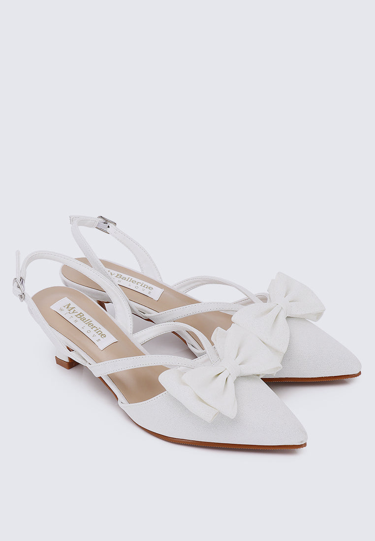 Viola Comfy Heels In Ivory