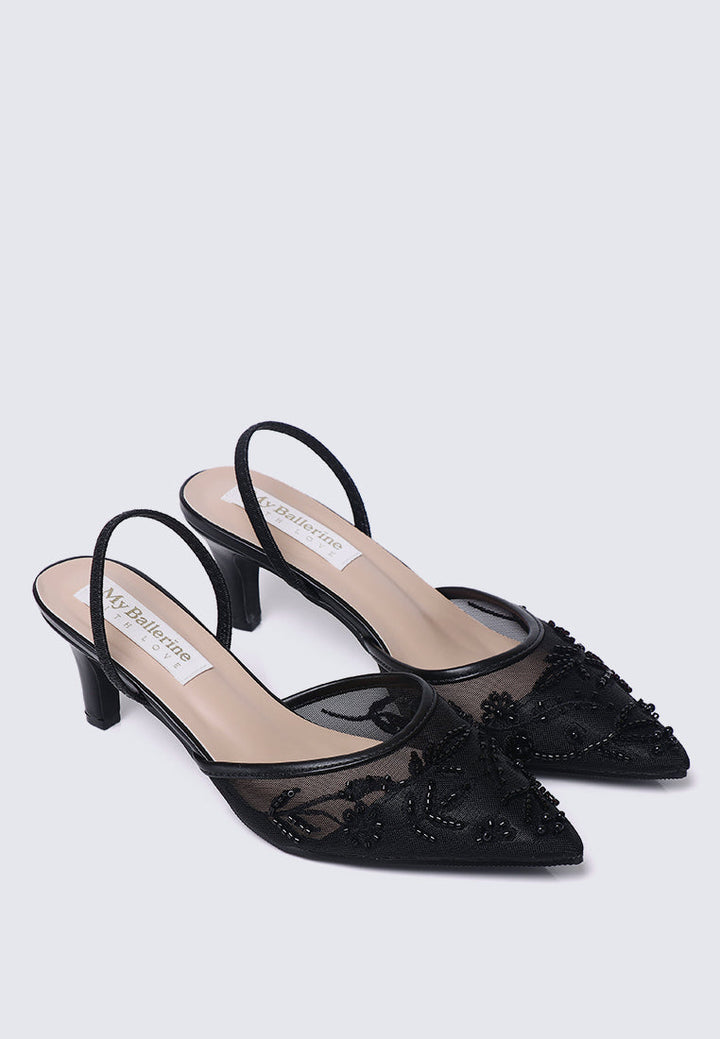 Elowen Comfy Heels In Black