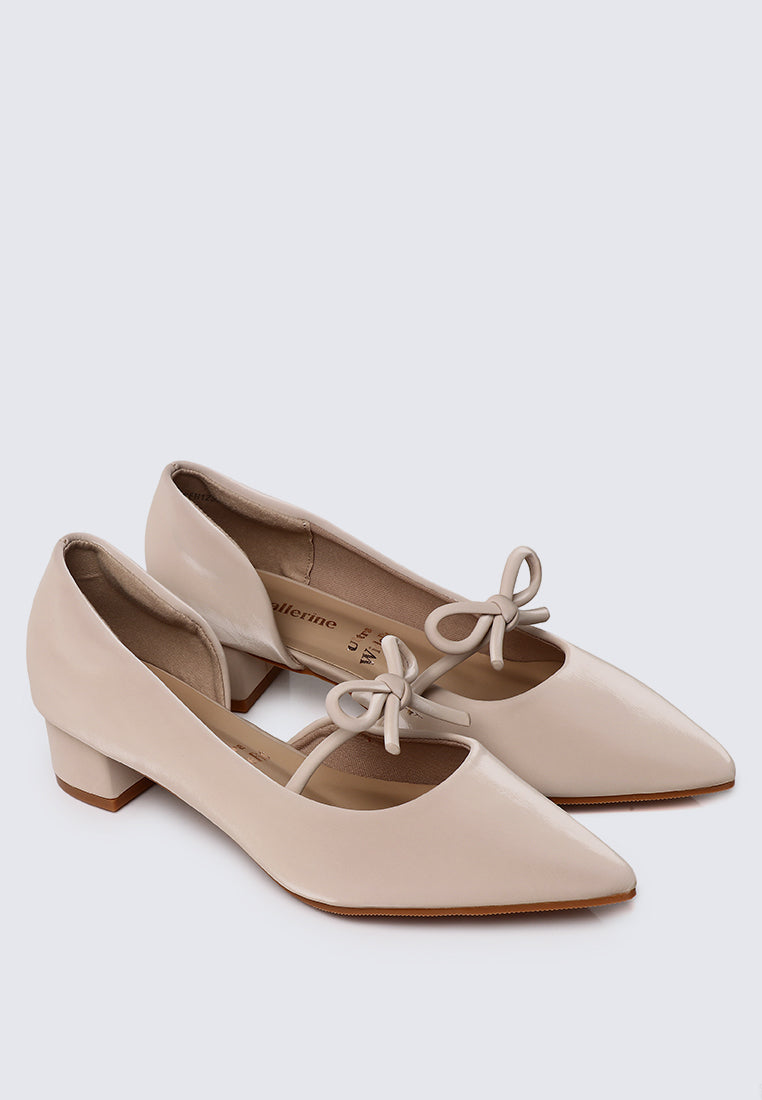 Vivienne Comfy Heels In Nude
