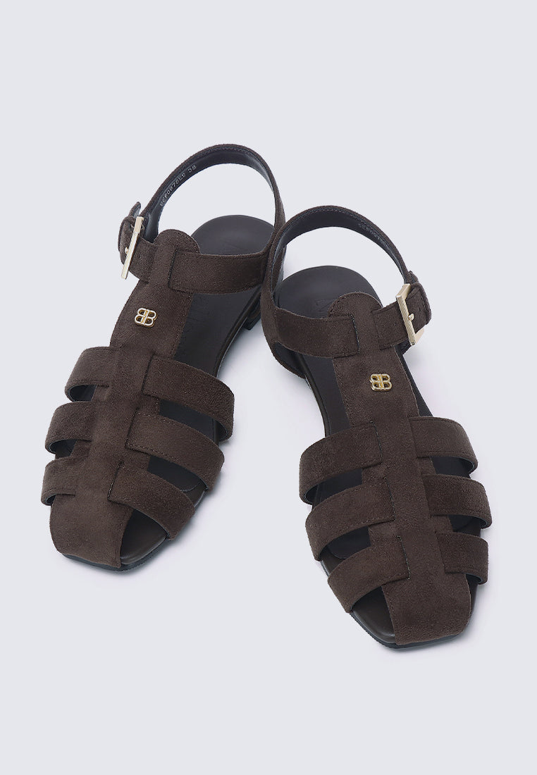 Choco Mousse Comfy Sandals In Espresso