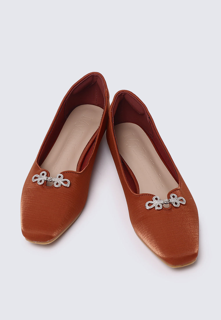 Anvera Comfy Ballerina In Cinnamon