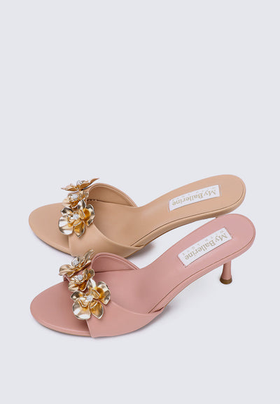 Blossom Comfy Heels In Pink