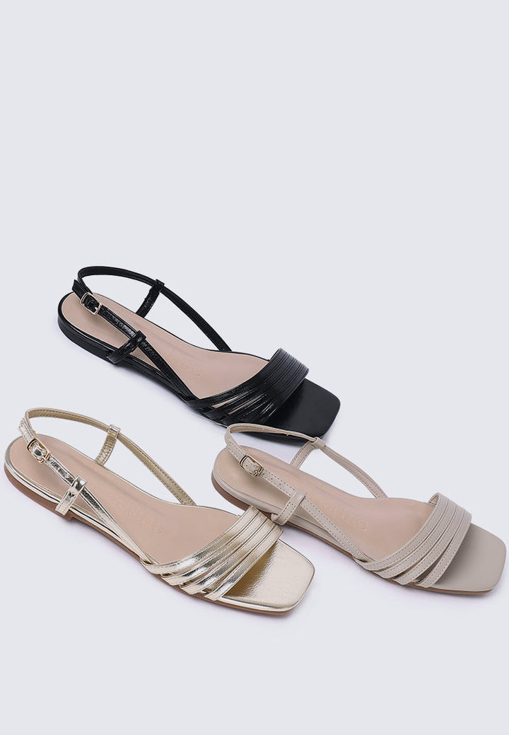 Elsie Comfy Sandals In Black