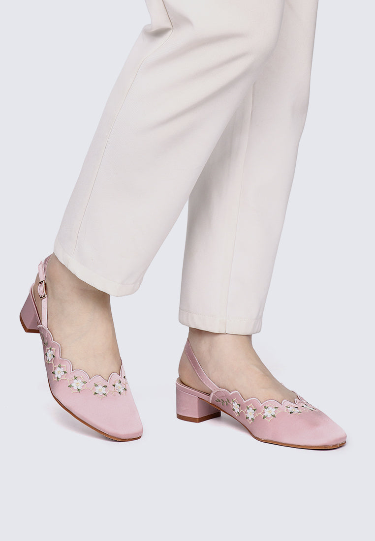 Anastasia Comfy Heels In Pink
