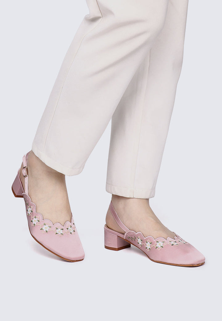 Anastasia Comfy Heels In Pink