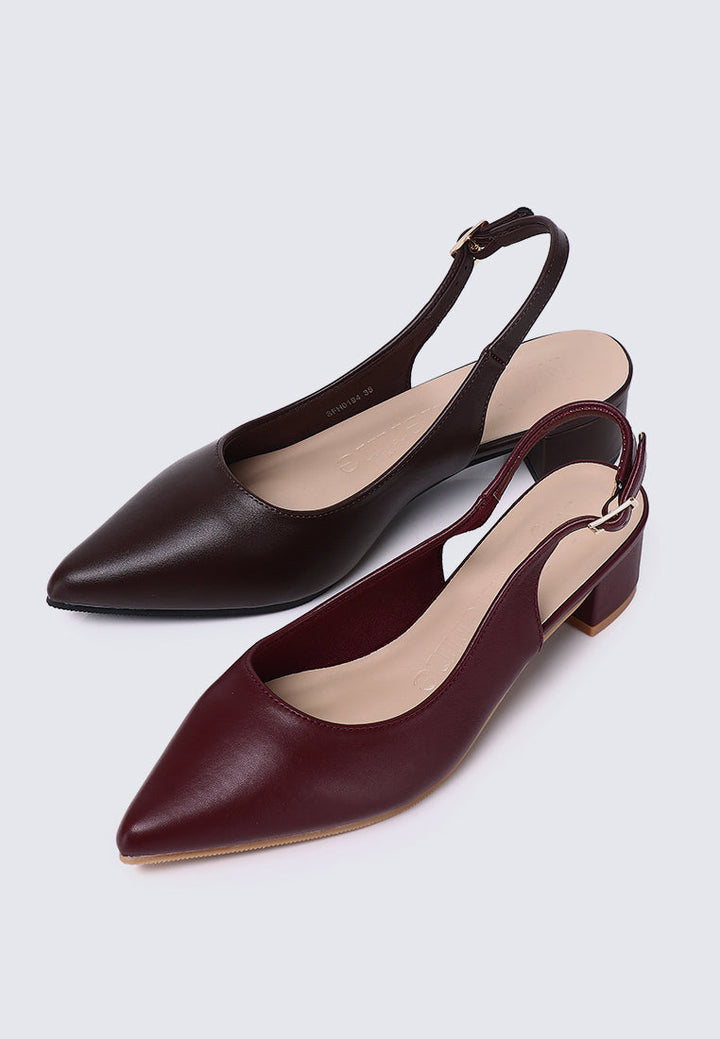 Valerie Comfy Heels In Espresso