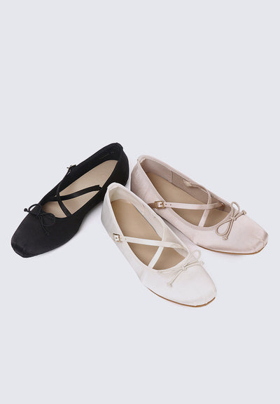 Erino Comfy Ballerina In Beige