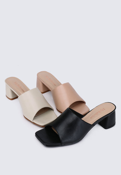Karissa WideFit Comfy Heels In Black