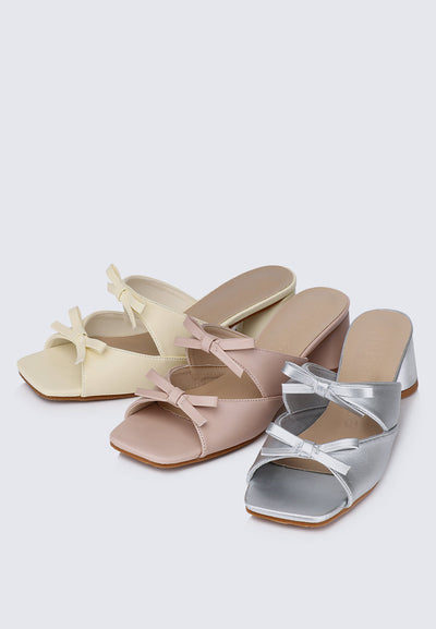 Venus Comfy Heels In Nude