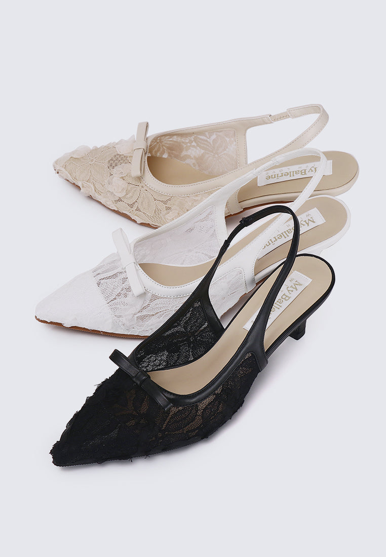 Cyanelle Comfy Heels In Black