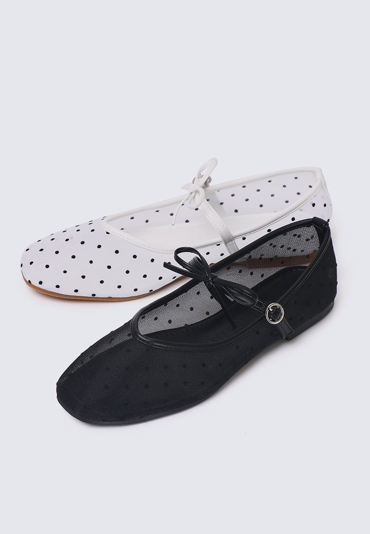 Lilou Comfy Ballerina In White