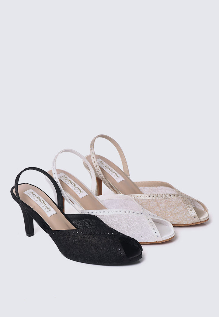 Alora Comfy Heels In Black