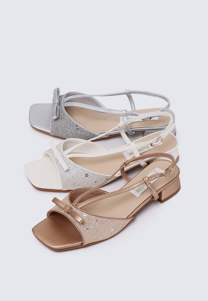 Ophelia Comfy Sandals In Rose Gold