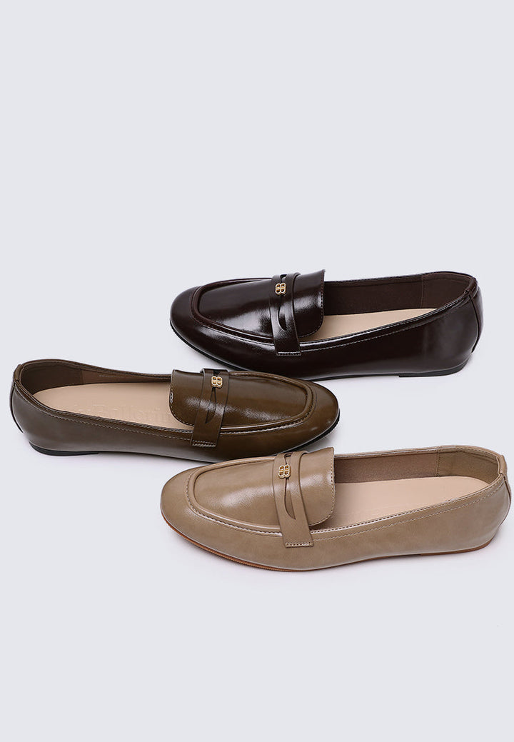 Noa Comfy Loafers In Almond