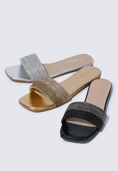Luz Comfy Sandals In Silver