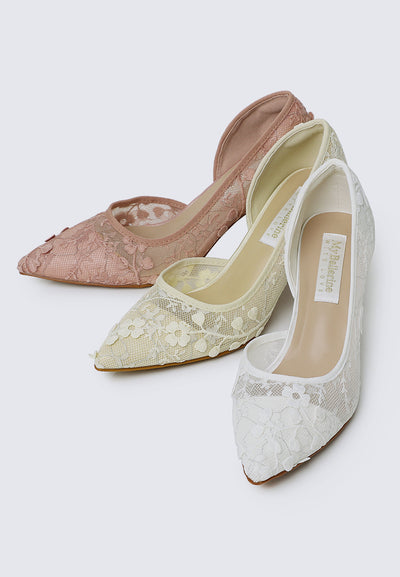 Giana Comfy Pumps In White