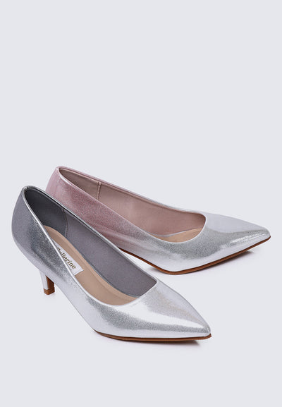 Maureen Comfy Pumps In Silver