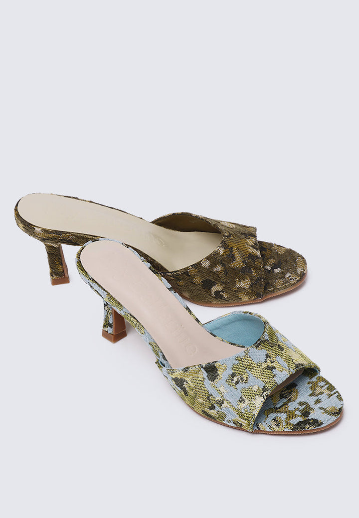 Aristea Comfy Heels In Light Blue
