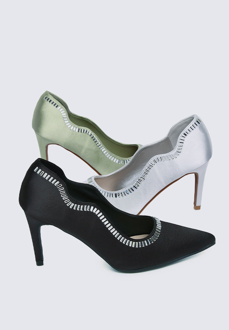 Lydia Comfy Pumps In Silver