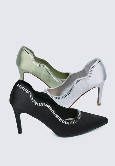 Lydia Comfy Pumps In Silver