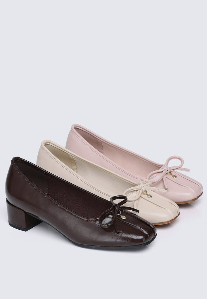 Estelle Comfy Heels In Pink