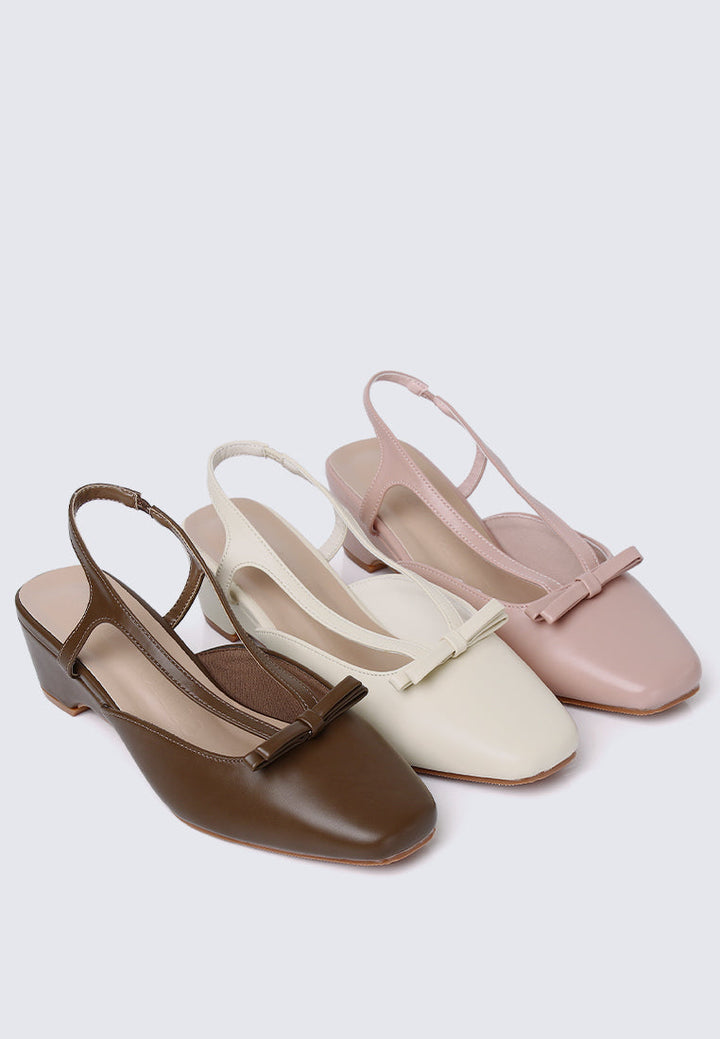 Anya Comfy Heels In Pink
