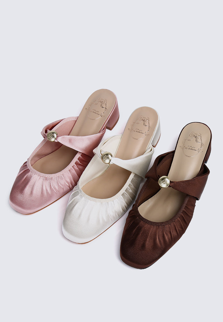 Loue Comfy Heels In Pink