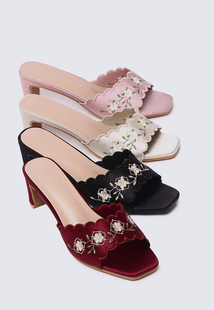 Katarina Comfy Heels In Black