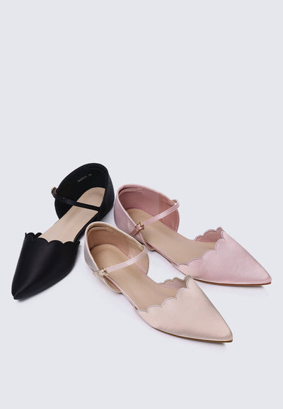 Azzurra Comfy Ballerina In Charcoal