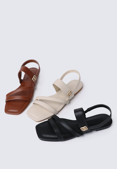 Bellissa Comfy Sandals In Brown