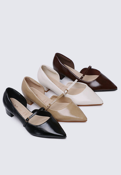 Catherine Ultra WideFit Comfy Heels In Espresso