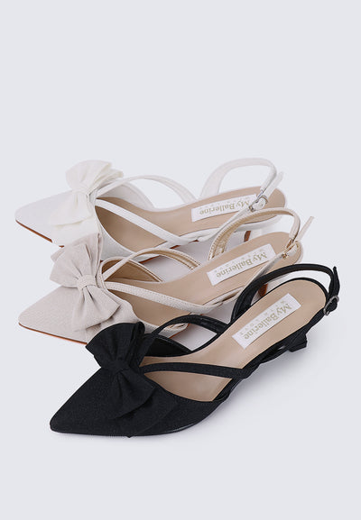 Viola Comfy Heels In Ivory