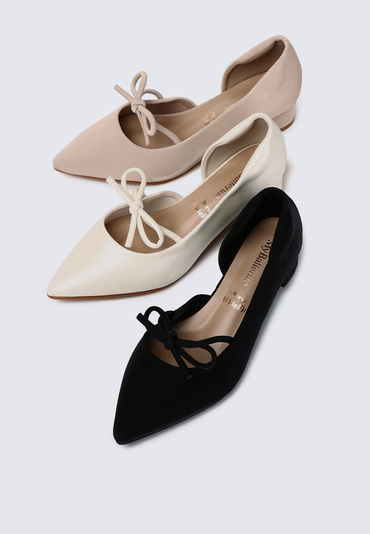 Vivienne Comfy Heels In Ivory
