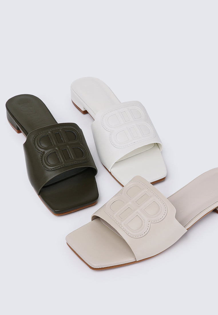 Michelle Comfy Sandals In White