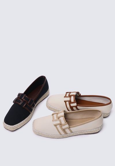 Diane Comfy Espadrilles In Off White