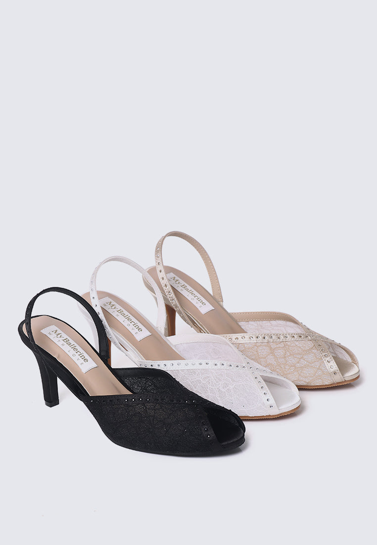 Alora Comfy Heels In Taupe