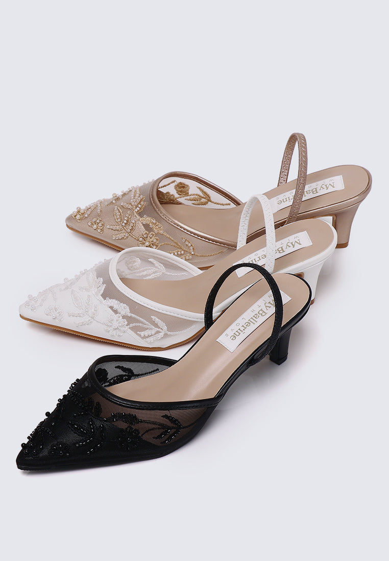 Elowen Comfy Heels In Black