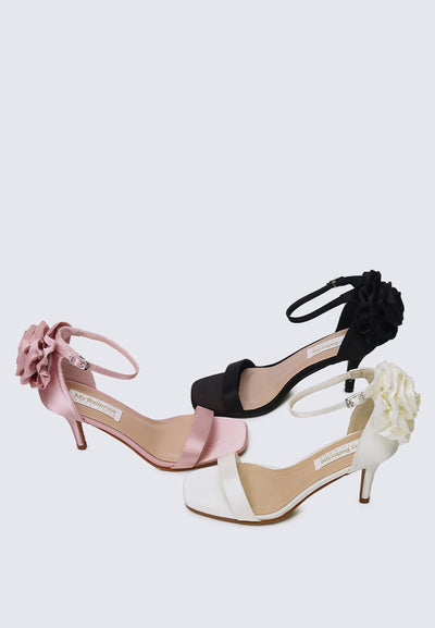 Roxanne Comfy Heels In Dusty Pink