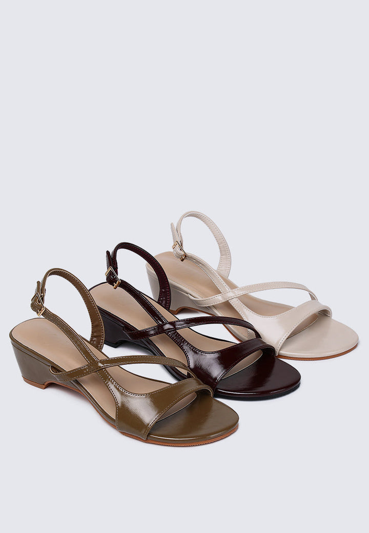 Yeemi Comfy Heels In Chocolate