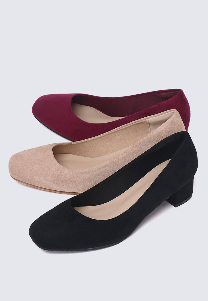 Leah Comfy Pumps In Maroon