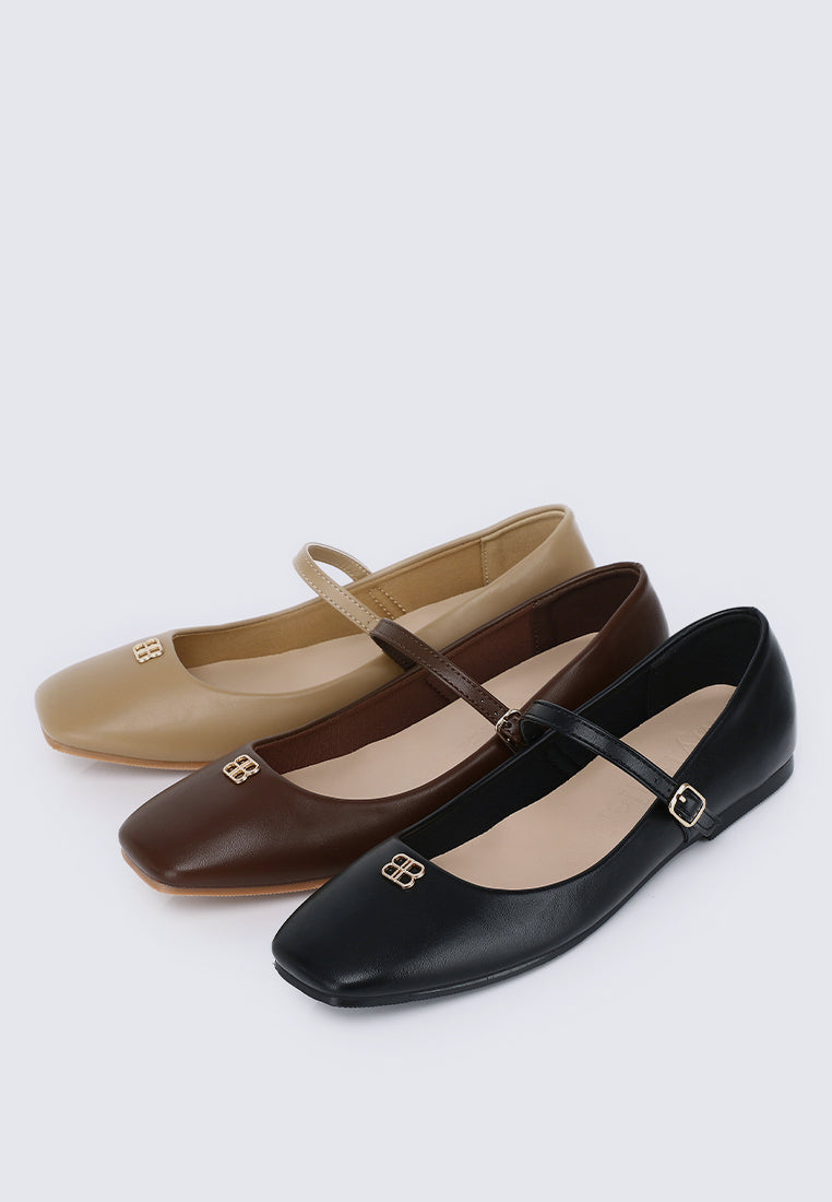 Aimee Comfy Ballerina In Espresso