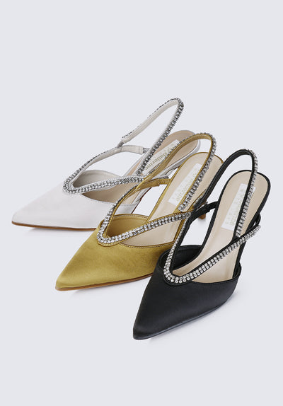 Abigail Comfy Heels In Taupe