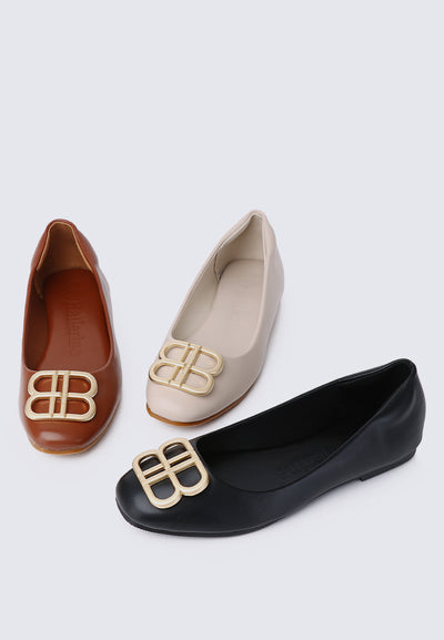 Brenda Comfy Ballerina Taupe