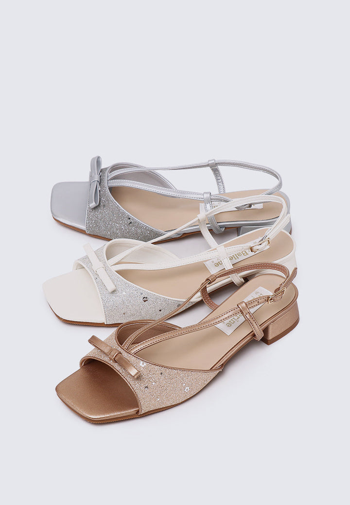 Ophelia Comfy Sandals In Silver