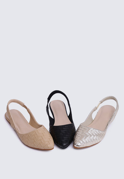 Kate Plait Comfy Ballerina In Gold