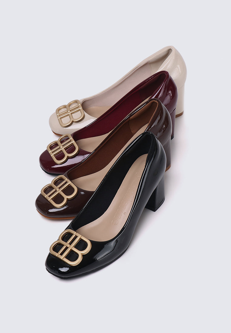 Phyllis Comfy Heels In Almond
