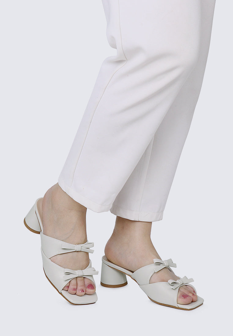Venus Comfy Heels In Off White